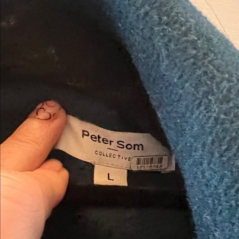 Peter Som Collect Teal Women's Coat L wool blend - Picture 7 of 10